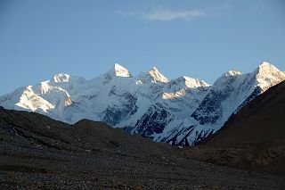 
Gasherbrum II E, Gasherbrum II, Gasherbrum III, Nakpo Kangri North Faces Just before Sunset From Gasherbrum North Base Camp In China
